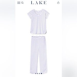 LAKE PAJAMAS - SHORT LONG SET - COBALT BLUE - SIZE L